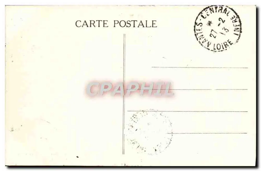 NANTES — Entrada do Cours St Pierre — Coleção F. Chapaud, 20 peças - Verso