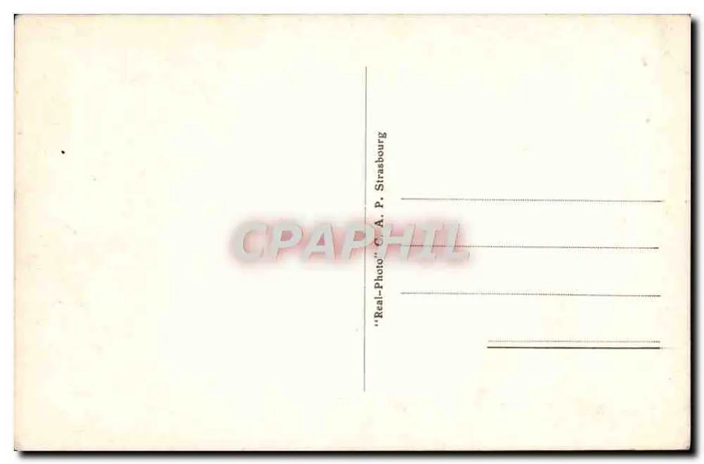 Nancy — O Hémiciclo da Place Carrière — C.A.P. Strasbourg - Verso