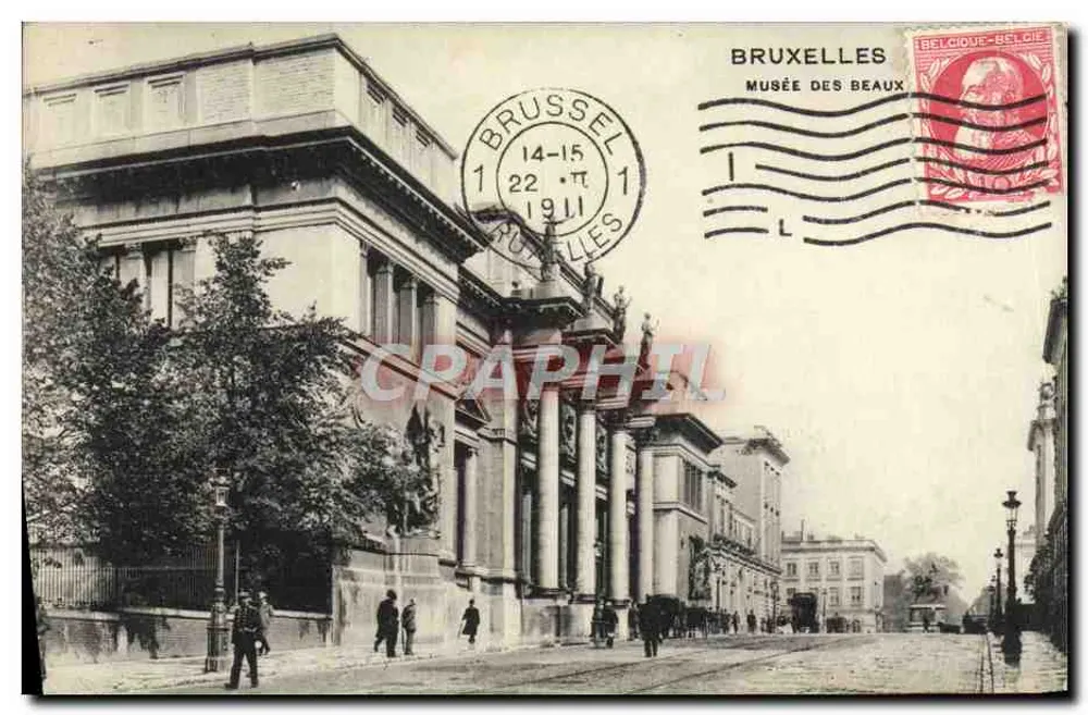 Museu de Belas Artes de Bruxelas — vista arquitetônica — editor não identificado - Frente
