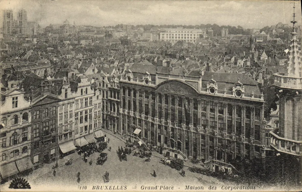Brüssel — Grand Place — Haus der Gilde — Verlag H. Georges, Nr. 110 - Vorderseite