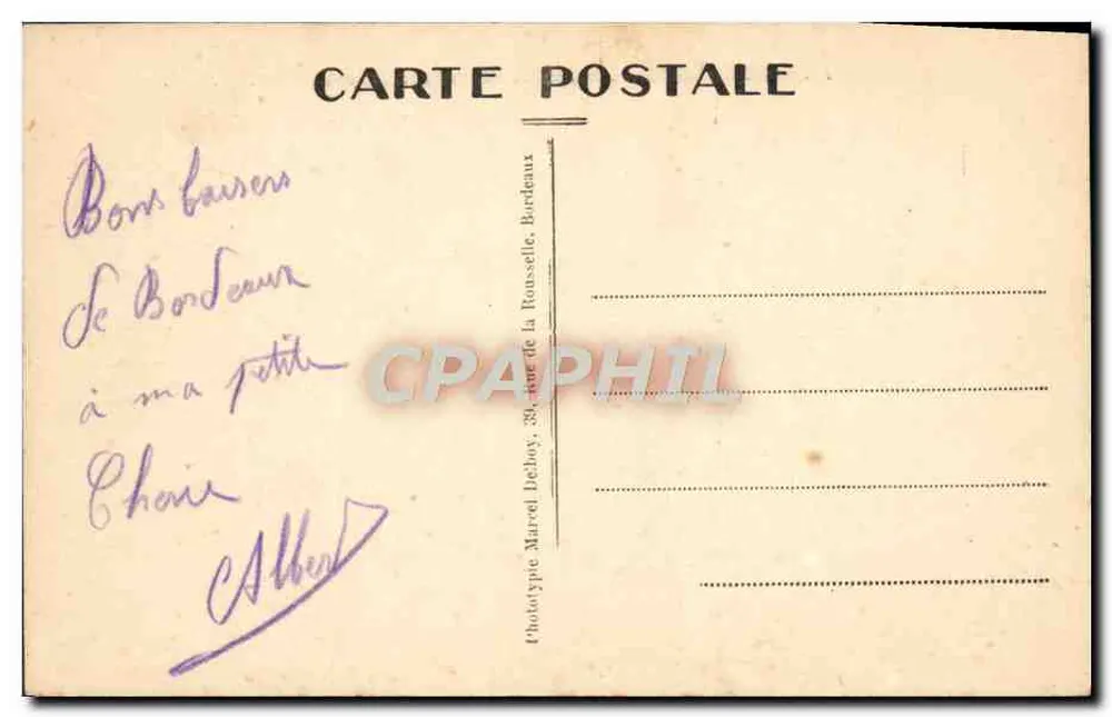 Bordeaux - Place de la Bourse aus Sicht der Garonne — M. D. — n°79 - Rückseite