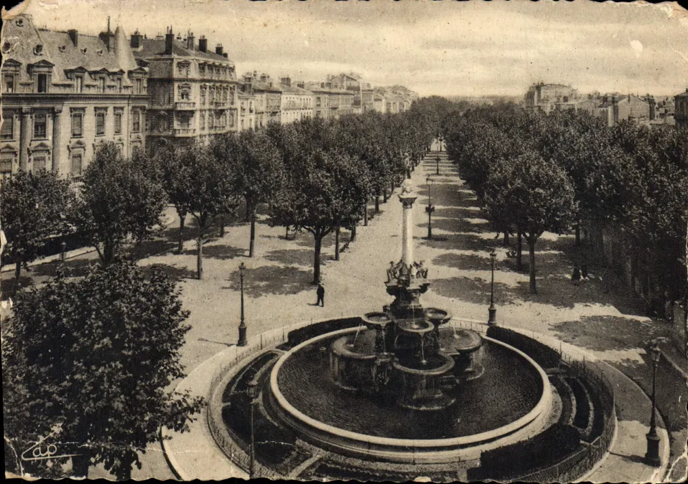 Valence - Boulevard Bancel et Fontaine Monumentale — CIE DES ARTS PHOTOGRAPHIQUES STRASBOURG-SCHILTIGHEIM - Voorkant