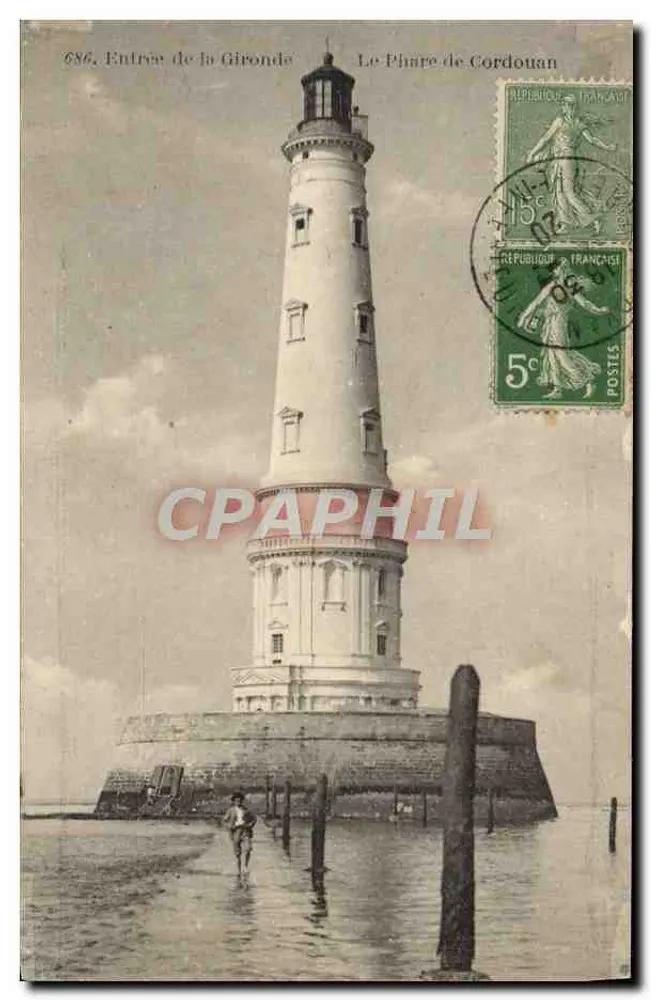 Der Leuchtturm von Cordouan — Eingang zur Gironde — n° 686 - Vorderseite