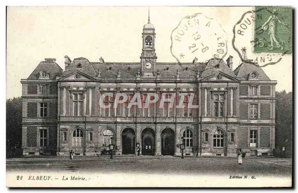 Elbeuf — A Prefeitura — Edição N.G. - Frente
