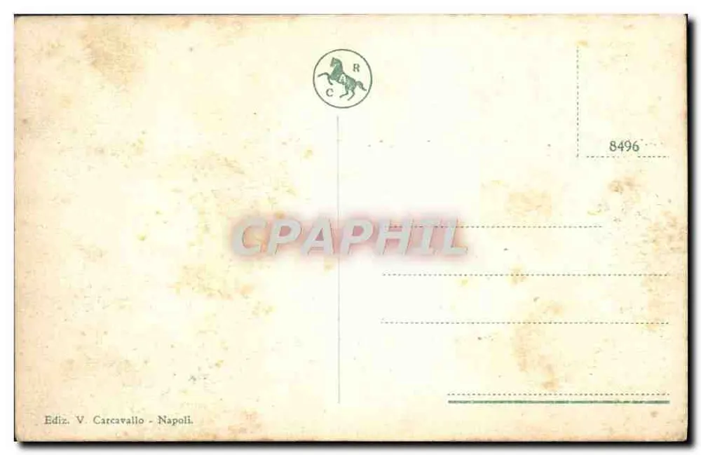Capo Posillipo - Misida — vista panorâmica — editor V. Carcavallo, Nápoles - Verso