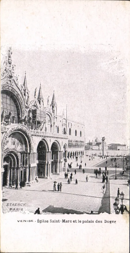 Venedig - Kirche San Marco und das Palazzo dei Dogi — STAERCK PARIS - Vorderseite