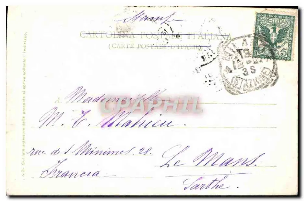Mailand - Denkmal für Luciano Manara - Öffentliche Gärten - Rückseite