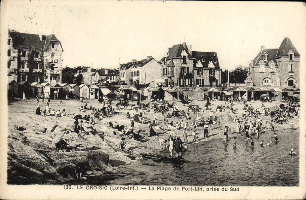Le Croisic (Loire-Inf.) — Ansicht der Strand von Port-Lin aus dem Süden - Vorderseite