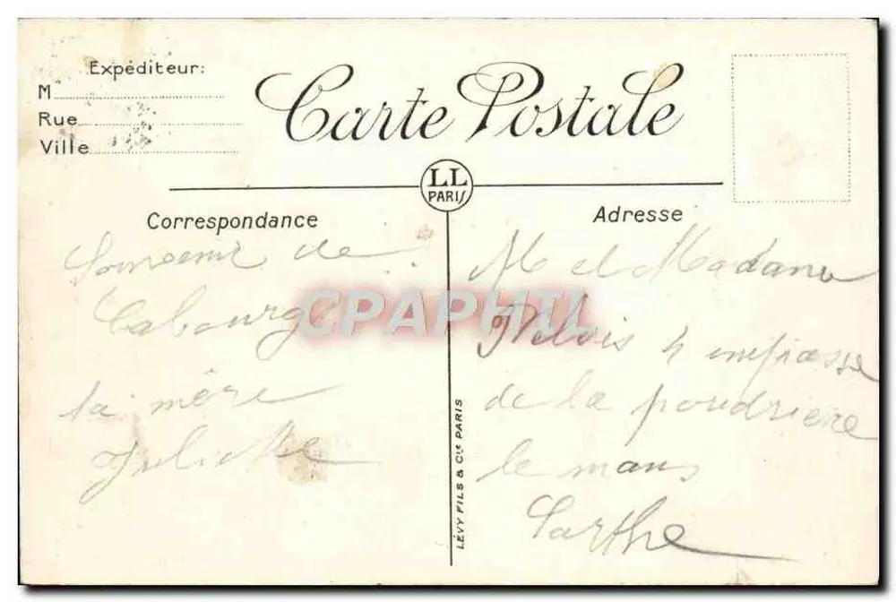 Cabourg — Casino, Grand Hôtel und Boulevard des Anglais — LL - Rückseite