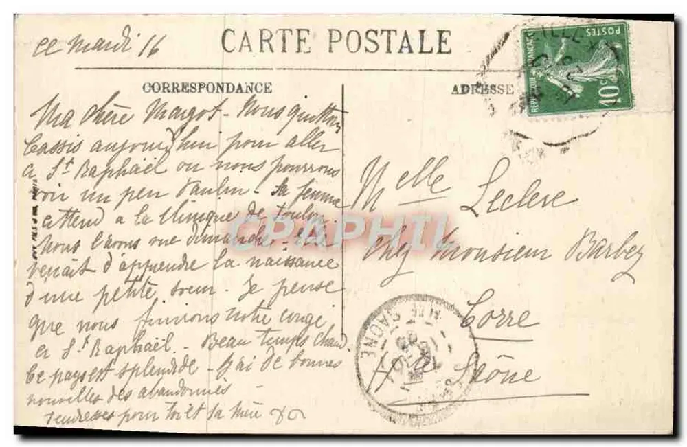 Bucht von Cassis — Calanque de l'Oule — Ein Felsen — Sélecta - Rückseite