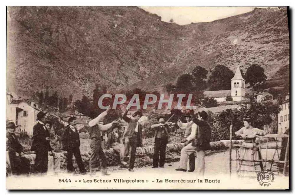 Die Bouree an der Straße — Dorfszenen — M-B Le Puy - Vorderseite