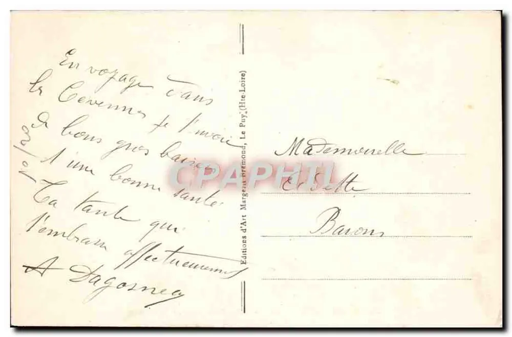 Die Bouree an der Straße — Dorfszenen — M-B Le Puy - Rückseite