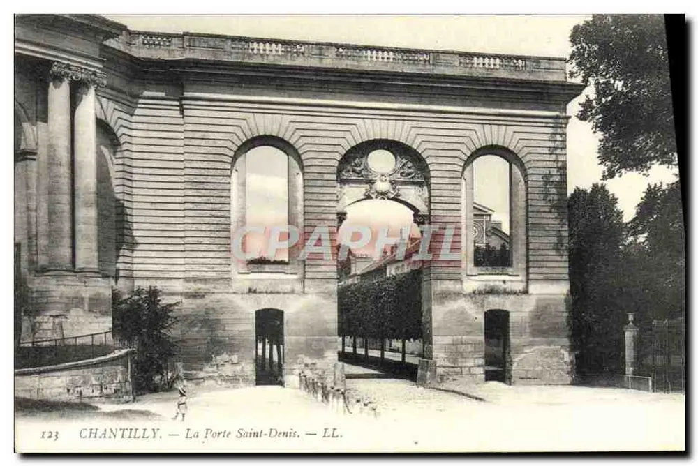 Chantilly — A Porta Saint-Denis — LL, n°123 - Frente