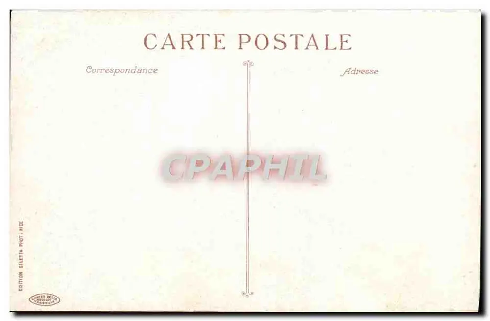 CANNES - Altes Schloss - Ile Saint-Honorat — Edition Giletta Phot. Nice, n°422 - Rückseite