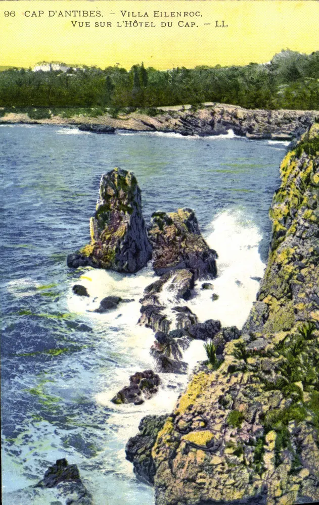 Cap d'Antibes — Ansicht des Hotels du Cap — Villa Eilenroc — LL - Vorderseite