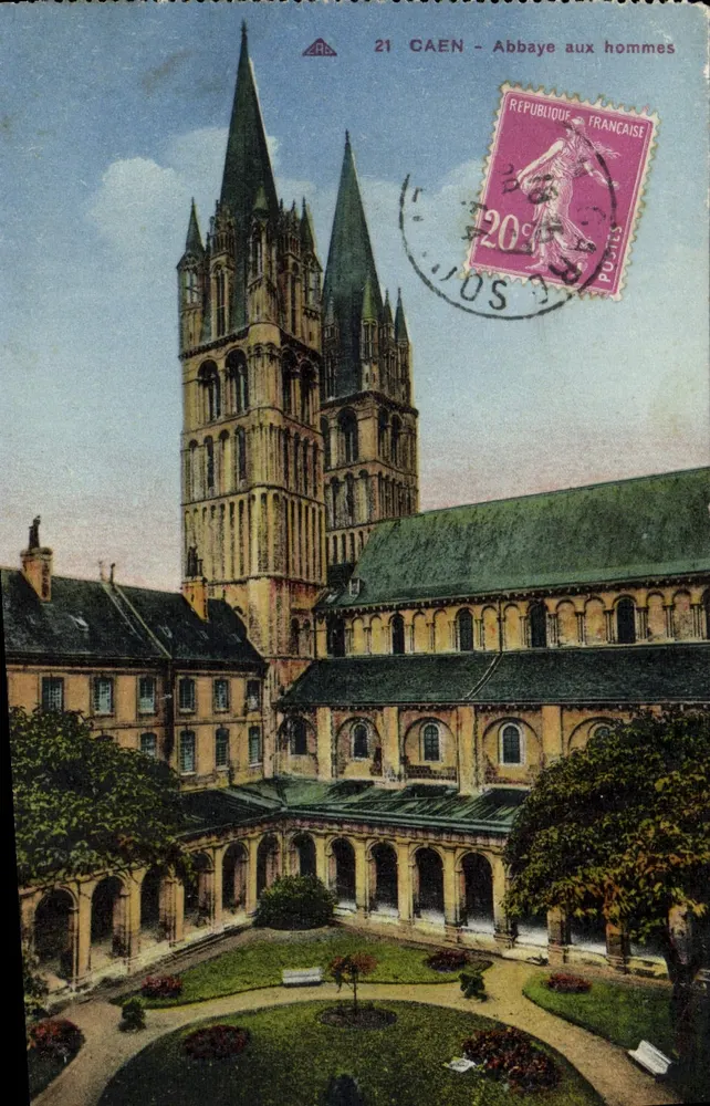 Caen - Abadia dos Homens — editor CAP, n°21 - Frente