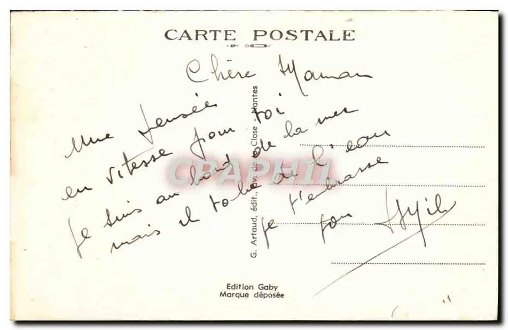 Coutainville (Manche) — Le Manoir — Gaby - Achterkant