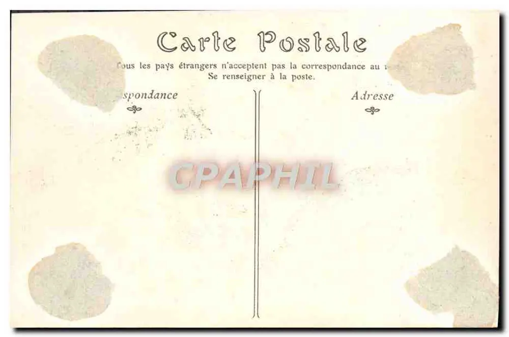 Castelo de CHANTILLY — Vista geral — ND. Fot. - Verso