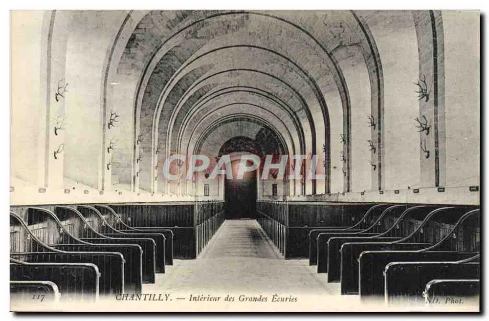 Chantilly — Innenansicht der Grandes Écuries — N.D. Phot. n°117 - Vorderseite