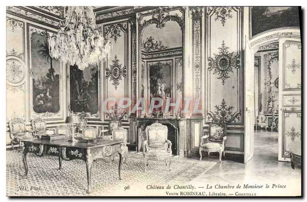 Schloss Chantilly — Das Zimmer des Prinzen — Witwe ROBINEAU, Buchhändlerin - Vorderseite