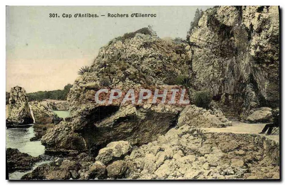 Cap d'Antibes — Rochers d'Eilenroc — Verlag: C. P. G. (n° 301) - Vorderseite