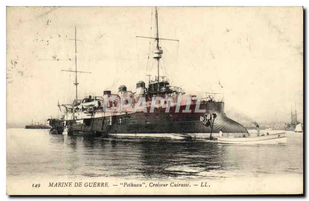 Marineflotte — "Pothuau", Panzerkreuzer — LL. - Vorderseite