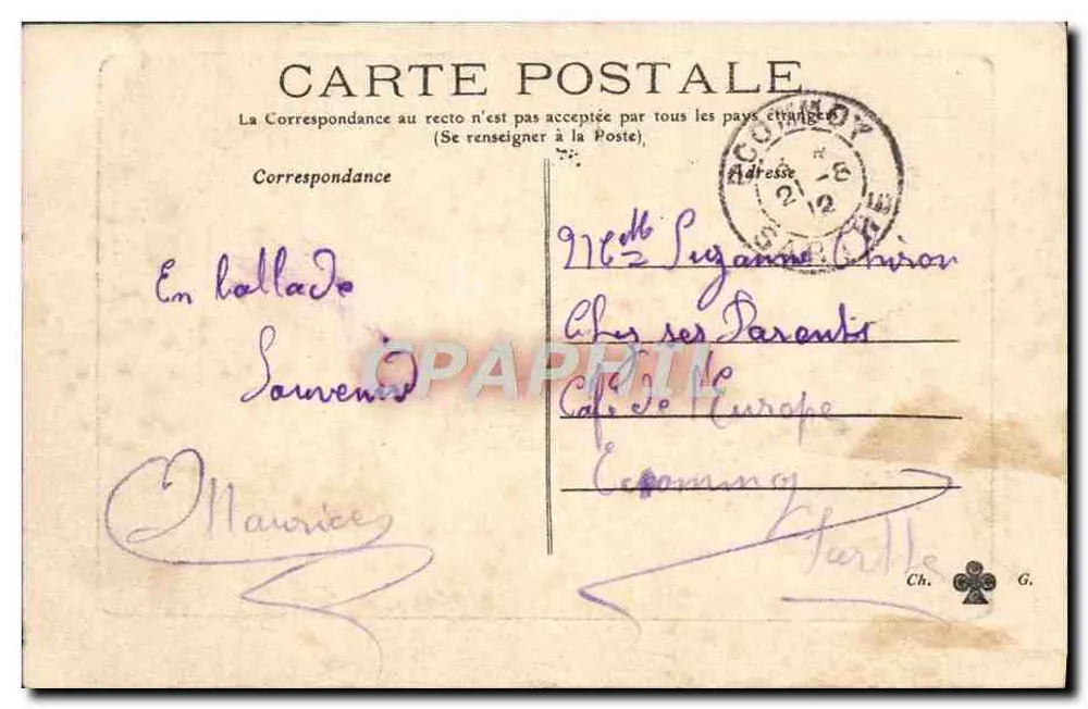 Französische Marine — "Le Magenta" — 18. Verlag nicht sichtbar - Rückseite