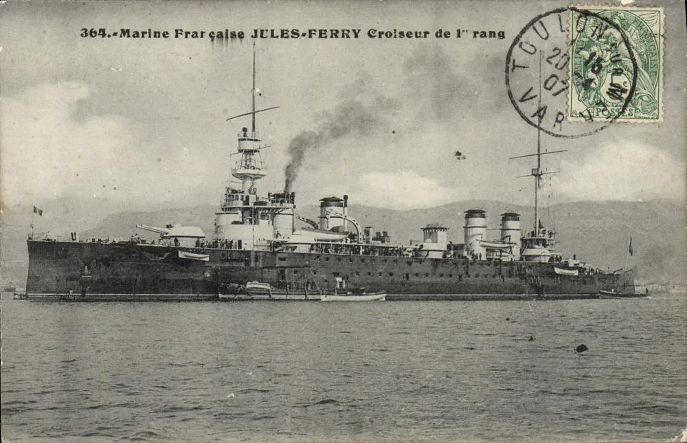 Erster Klasse Kreuzer JULES-FERRY — Französische Marine — Verlag: , Nr. 364 - Vorderseite