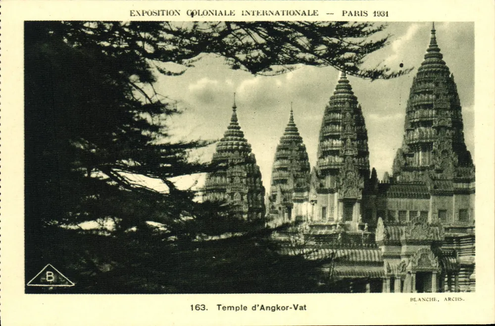 Tempel von Angkor-Vat — Internationale Kolonialausstellung — Paris 1931 - Vorderseite
