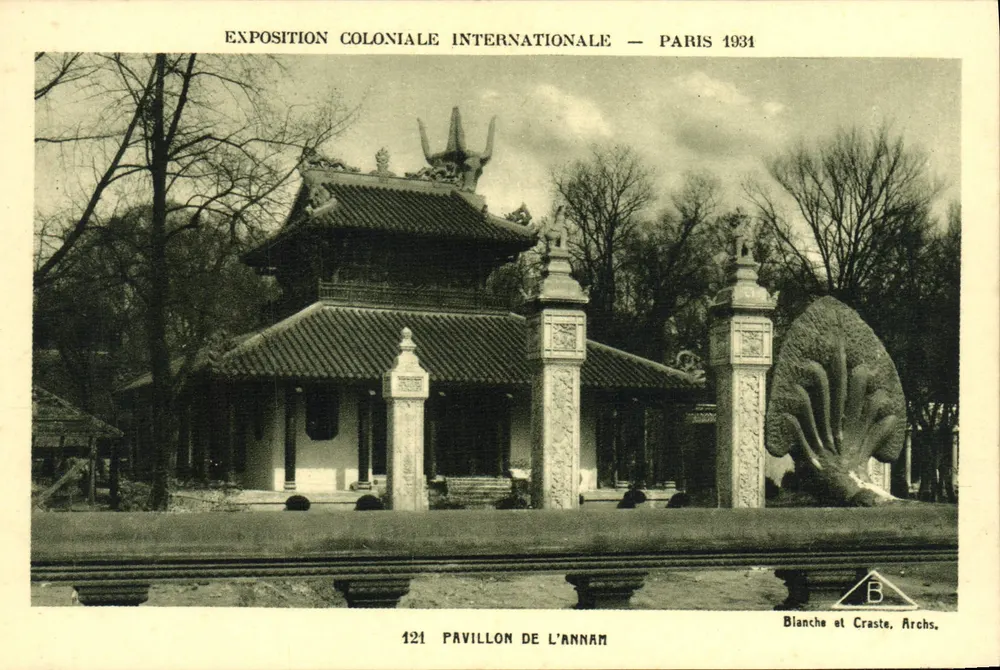 Pavillon de l'Annam — Internationale Kolonialausstellung — Paris 1931 - Vorderseite