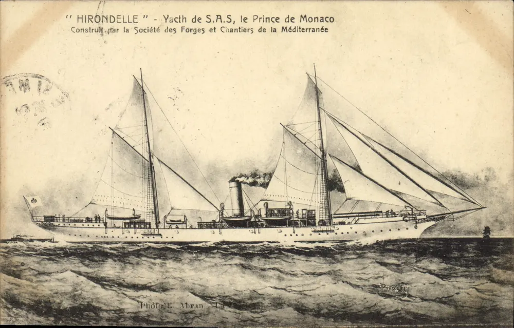Hirondelle — Yacht der S.A.S. des Prinzen von Monaco — Foto E. Morlan - Vorderseite