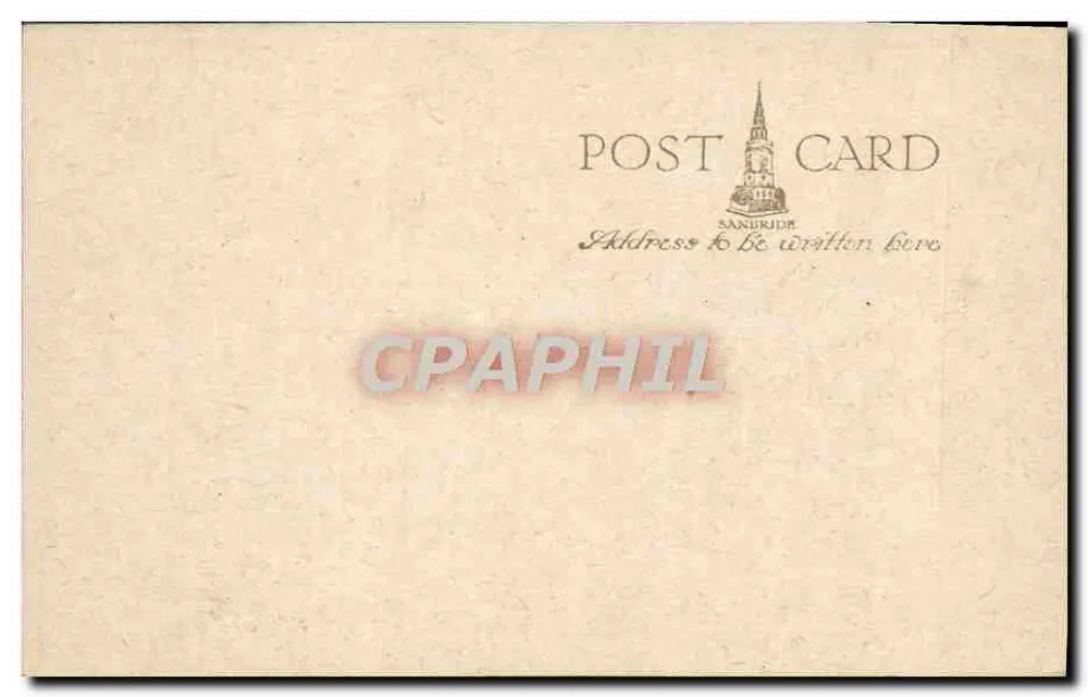 Navio a vapor "Normannia" — Turbina acionada por engrenagens — Cartão postal de Sandridge - Verso