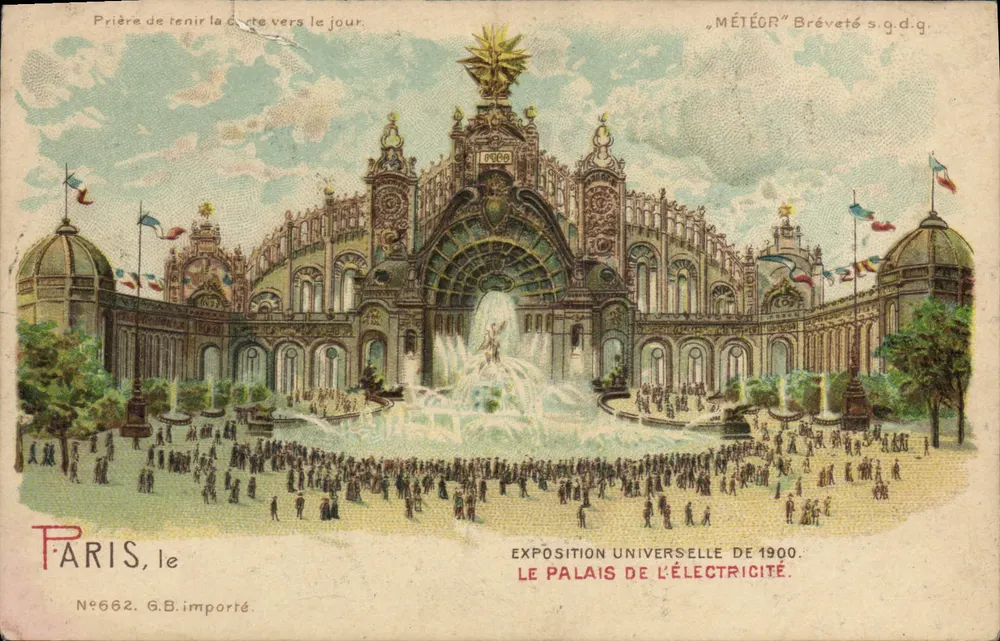 Paris — Palais de l'Électricité à l'Exposition Universelle de 1900 — G.B. importé, N°6662 - Vorderseite