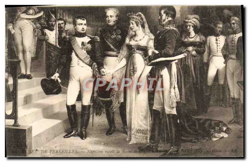 Napoleon empfängt die Königin von Preußen in Versailles — Juli 1802 — Gause — n° 26 - Vorderseite