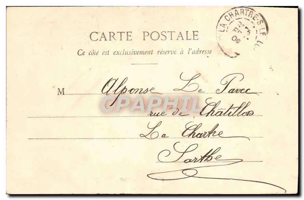 Komische Szene — Viens Poupoule — Phototype A. Bergeret & Cie, Nancy - Rückseite