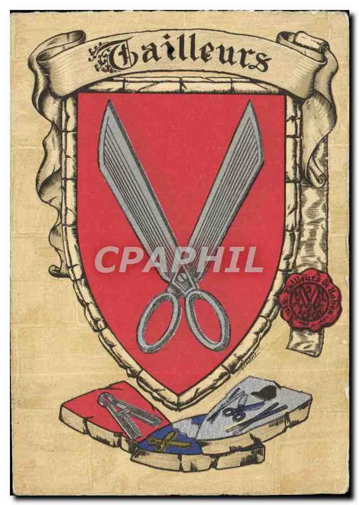 Blason dos Costureiros — editor: Imp. na França, n° 1306 R - Frente