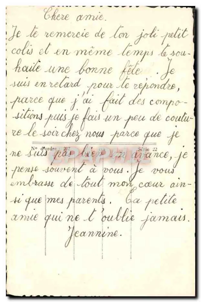 Menina com rosas — Boa Festa — Graphiphil, Série 22 - Verso