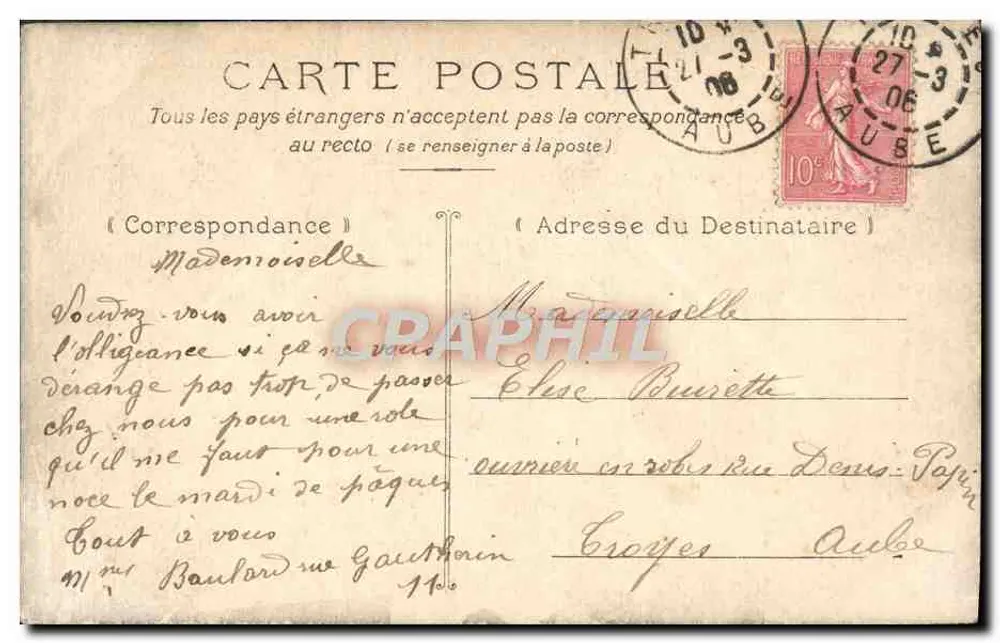 Romantische Szene — Heiratsantrag — Verleger nicht sichtbar, Nr. 3 - Rückseite