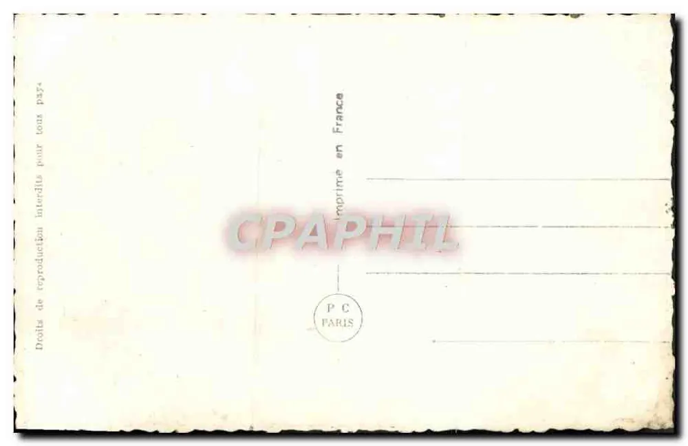 Junges Liebespaar — Sammler-Karte — PC Paris n° 5619/a - Rückseite