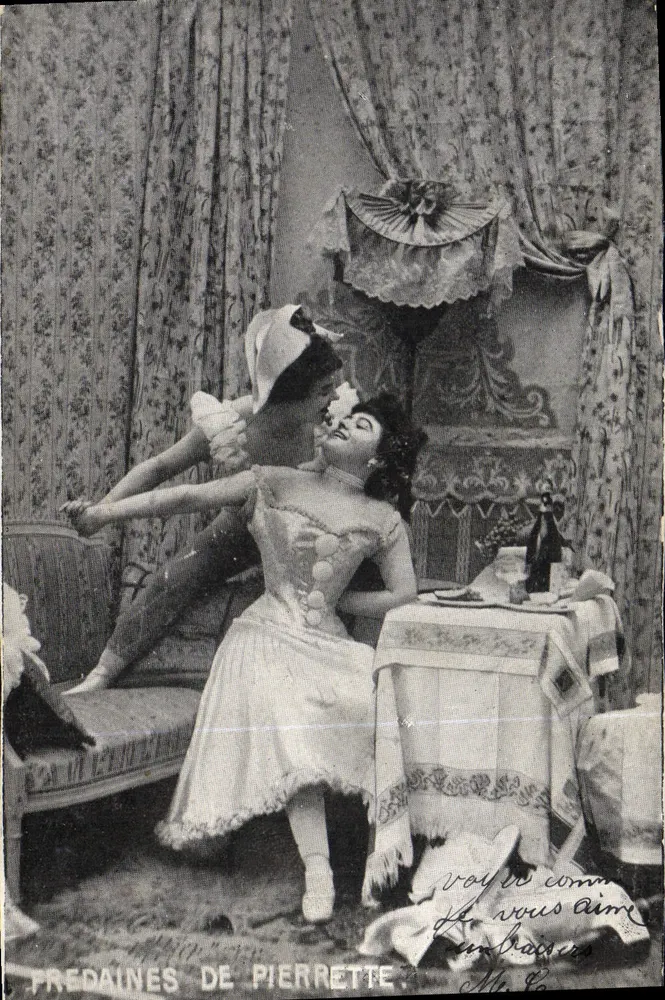 Fredaines de Pierrette — Theater-Szene — unbekannter Verleger, Seriennummer nicht sichtbar - Vorderseite