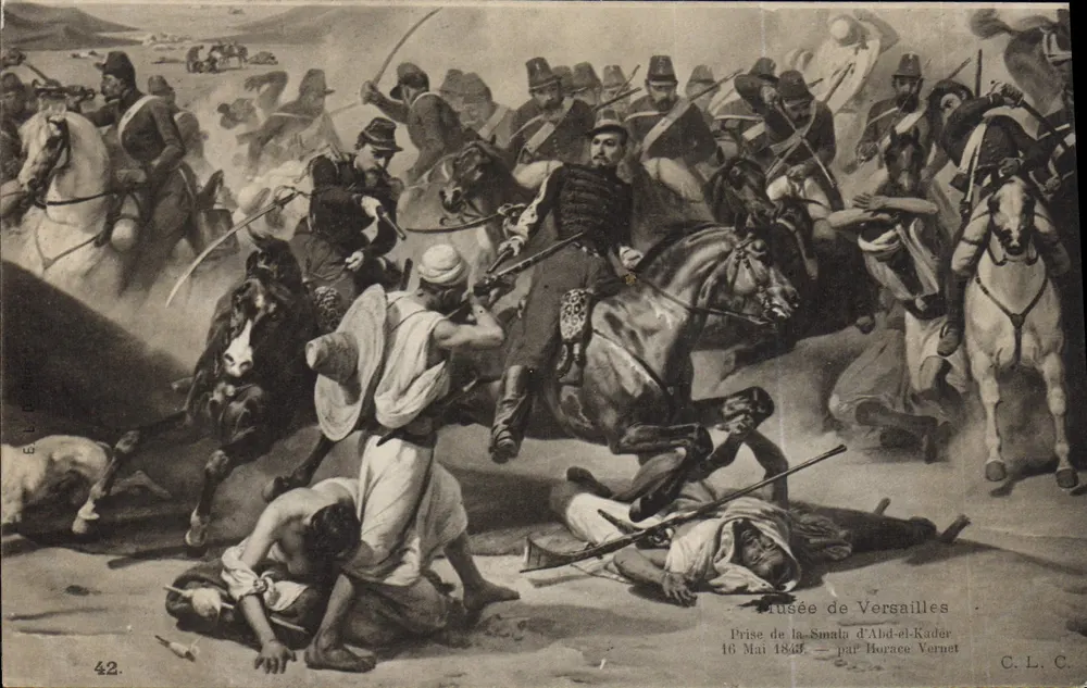 Eroberung der Smala von Abd-el-Kader — 16. Mai 1845 — von Horace Vernet — Musée de Versailles - Vorderseite
