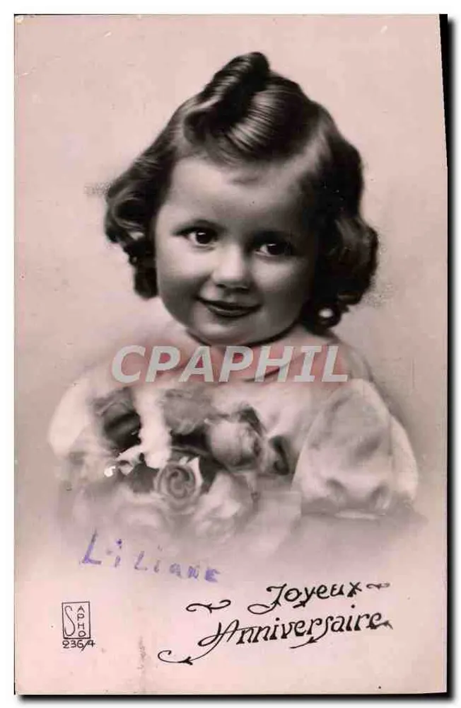 Menina pequena — Aniversário — S.P.H. 236/4 - Frente