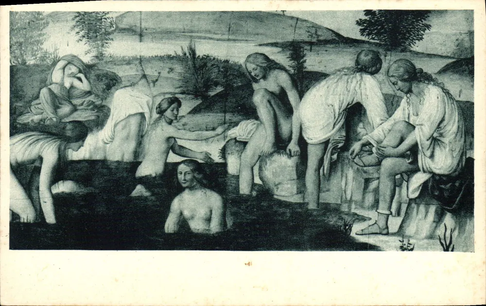 Junge Mädchen im Bad — Bernardino Luini — R. Pinacoteca di Brera, Milano - Vorderseite