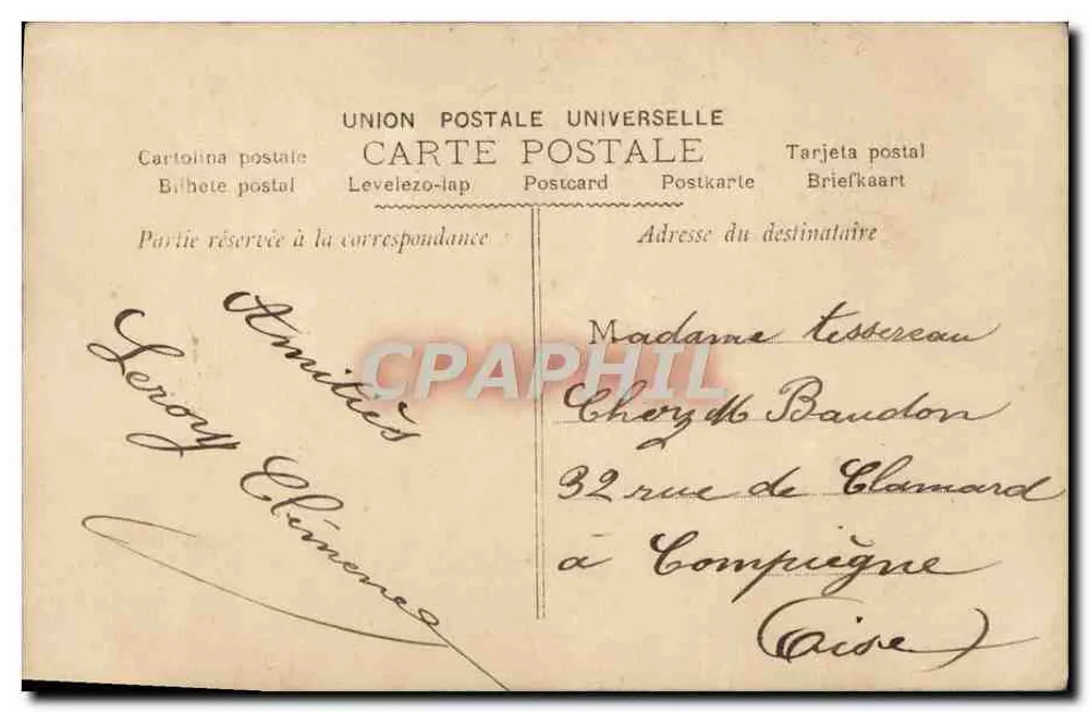 Menina com vestido e chapéu rosa segurando um buquê — Gage d'une vive tendresse — BAZERKI PARIS n°263 - Verso