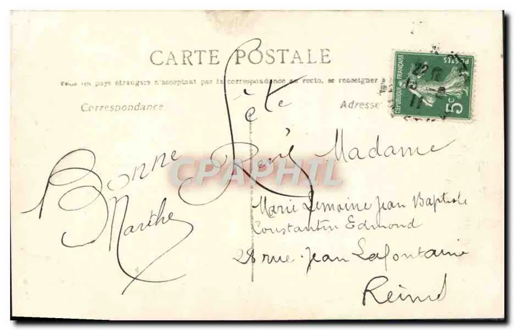 Jeune femme en robe lilas — portrait — éditeur non visible - Rückseite