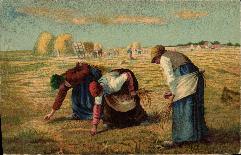 Colheita de trigo — Cena de campo — C. Editor, Paris - Frente