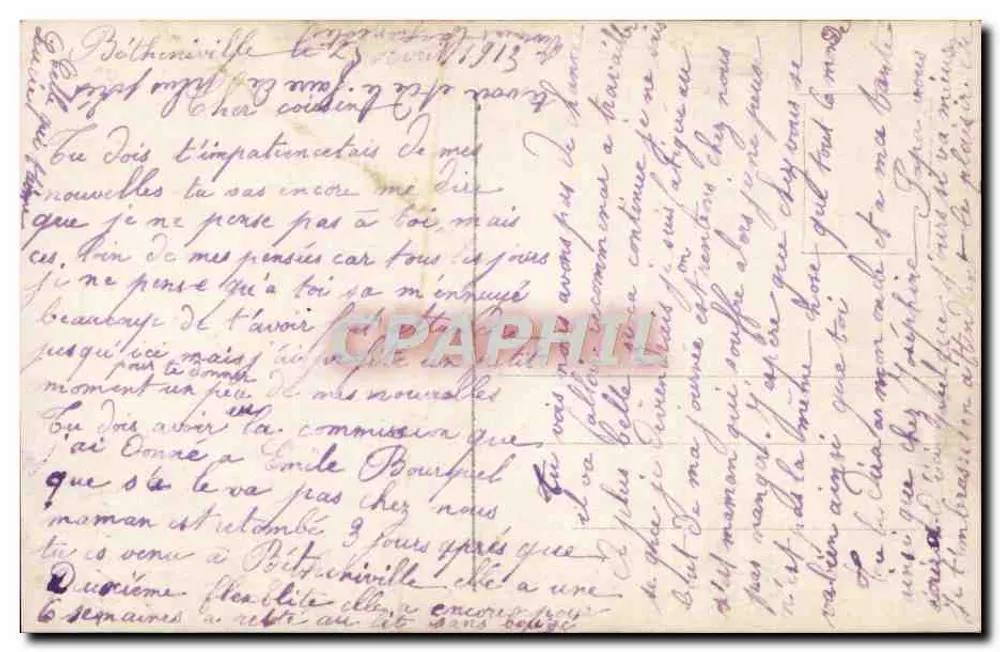 Junges Paar — intime Szene — REX 4289 - Rückseite