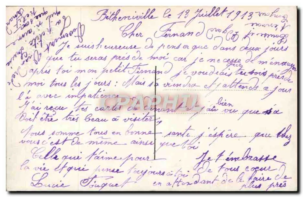 Paar in Hochzeitskleidung — Studio — Un Rayer, n°81 - Rückseite