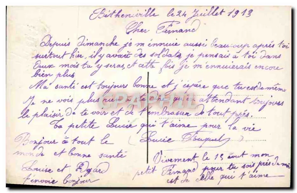 Freunde und Liebende — Höfliche Szene — Myrka, Nr. 81 - Rückseite