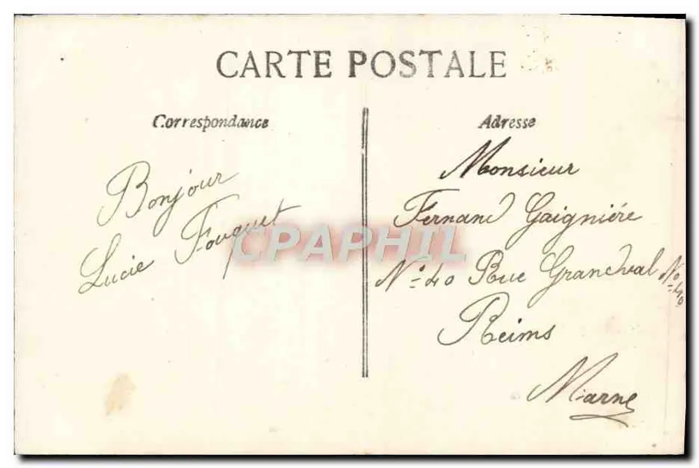 Frau in einem Rüschenkleid — Blumen-Geschenk — Verlag J.N. Nr. 440 - Rückseite